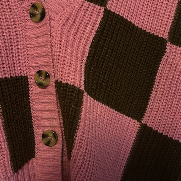 Forever 21 Pink & Brown Cardigan Sweater - Picture 3 of 3